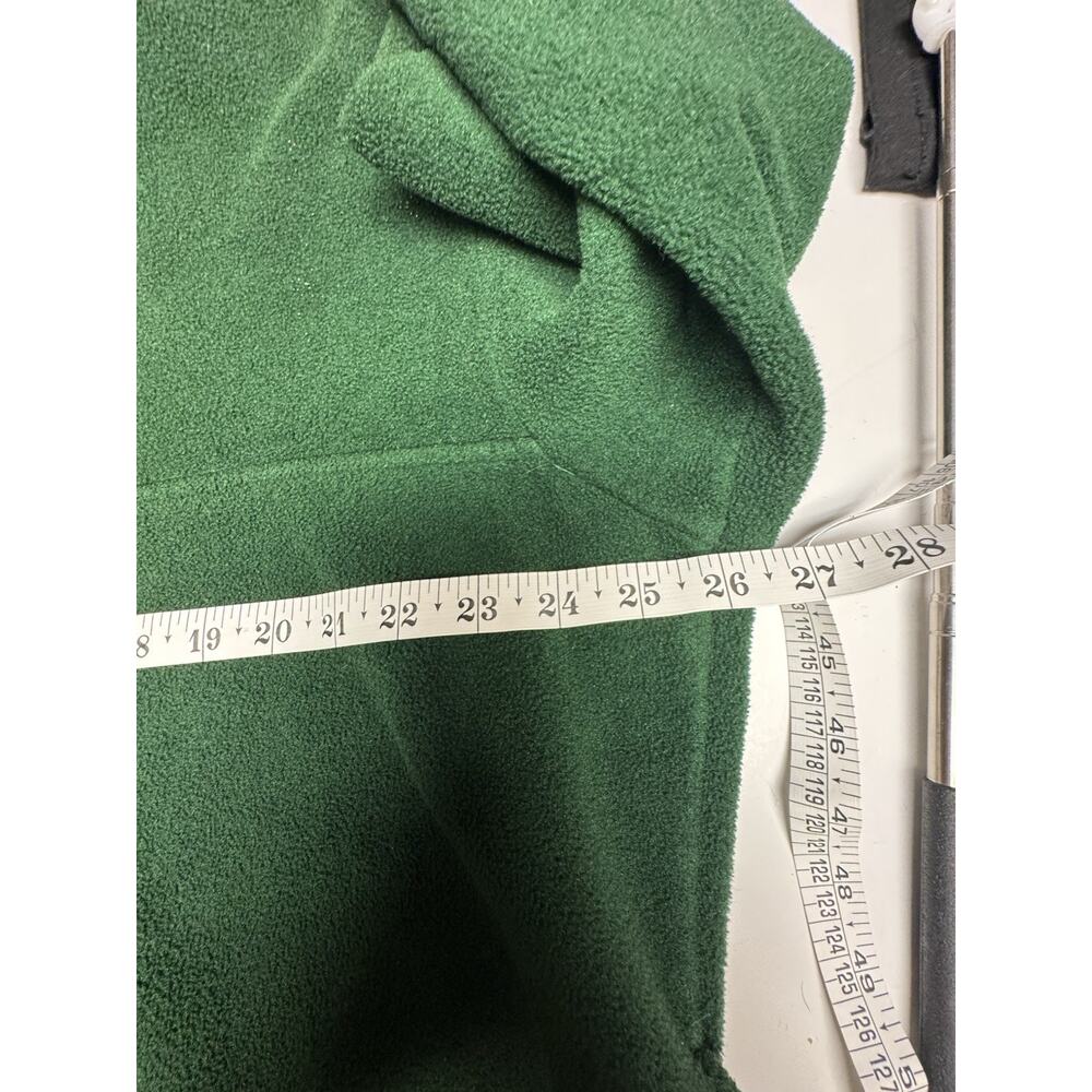 Vintage J Crew Mens XL Green 1/4 Zip Pullover Fleece Cabin Core - Picture 4 of 5